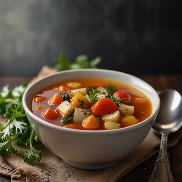 شوربة خضار طازجة | مطعم الحاكورة