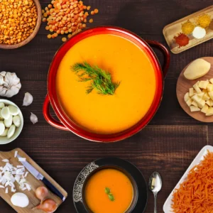 شوربة عدس صفراء مغذية | مطعم الحاكورة