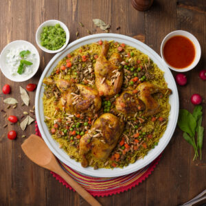 صينية أوزي الدجاج الحاكورة | مطعم الحاكورة